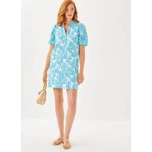 NWT Lilly Pulitzer Mialeigh Linen Shift Dress Simply the Zest 2 4 Citrus Floral